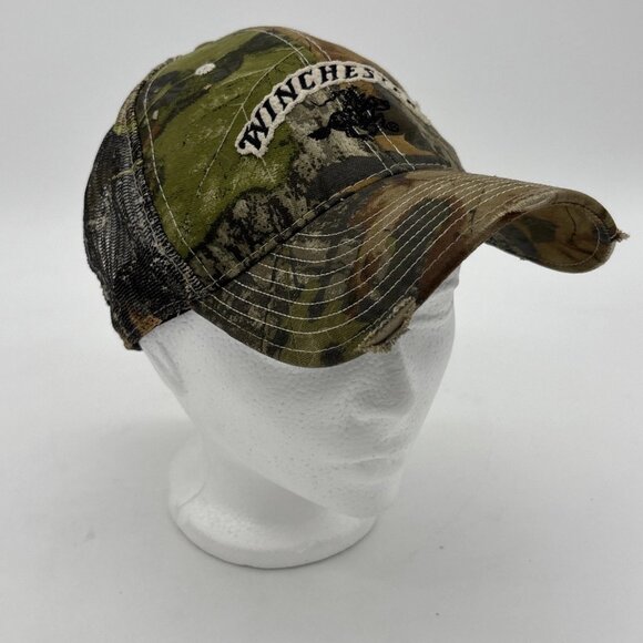 Winchester Camouflage Outdoor Cap Mesh Strap Back Trucker Hat Camo One Size - Picture 2 of 10